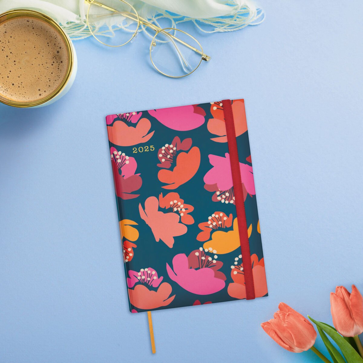 Agenda 2025 Dynamic Berlin Y10 140X204Mm Semana Vista Vertical Tulip Finocam 624041925 312022