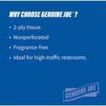 Genuine Joe Jumbo Dispenser Roll Bath Tissue - Image 2