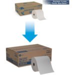 Pacific Blue® Nonperforated Paper Towels, White, 1-Ply, 800-ft., 6 Rolls - Image 2