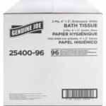 Genuine Joe® Standard Toilet Paper, 2-Ply, 400 Sheets, 96 Rolls - Image 4