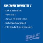 Genuine Joe® Standard Toilet Paper, 2-Ply, 500 Sheets, 96 Rolls - Image 3