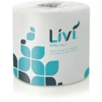 Livi® VPG Toilet Paper, 2-Ply, White, 500 Sheets, 80 Rolls