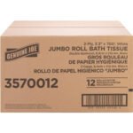 Genuine Joe® Jumbo Jr. Toilet Paper Roll, 2-Ply, 700-ft., 12 Rolls - Image 4