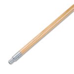 Boardwalk® Metal Tip Threaded End Wood Broom Handle, 60"