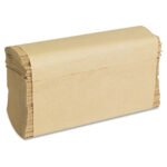 GEN® Multifold Paper Towels, 1-Ply, Brown, 4000 Towels - Image 4