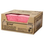 Chix Wet Wipes, 11.5 x 24, White/Pink, 200/Carton - Image 2