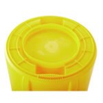 Rubbermaid Commercial Vented Round Brute Container, 32 gal, Plastic, Yellow - Image 3