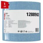 WypAll X90 Cloths, Jumbo Roll, 2-Ply, 11.1 x 13.4, Denim Blue, 450/Roll - Image 2