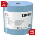 WypAll X90 Cloths, Jumbo Roll, 2-Ply, 11.1 x 13.4, Denim Blue, 450/Roll - Image 3