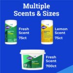 Clorox Disinfecting Wipes, 1-Ply, 7 x 8, Fresh Scent, White, 700/Bucket - Image 3