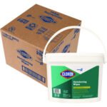 Clorox Disinfecting Wipes, 1-Ply, 7 x 8, Fresh Scent, White, 700/Bucket