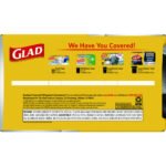 Glad ForceFlexPlus Drawstring Large Trash Bags, 30 gal, 1.05 mil, 30" x 32", Black, 70/Box - Image 3