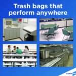 Glad CloroxPro ForceFlex Tall Kitchen Drawstring Trash Bags, 13 gal, 23.75" x 24.88", Gray, 100/Box - Image 3