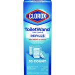 Clorox Disinfecting ToiletWand Refill Heads, Blue/White, 10/Pack, 6 Packs/Carton