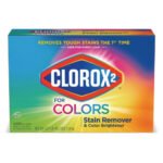Clorox Stain Remover and Color Booster Powder, Original, 49.2 oz Box, 4/Carton