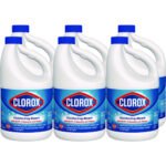 Clorox Concentrated Regular Disinfecting Bleach, 81 oz Bottle, 6/Carton