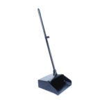 Boardwalk® Lobby Dust Pan, Plastic/Aluminum, Black/Silver, Each