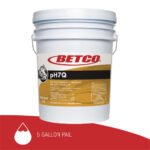 Betco pH7Q Neutral Disinfectant, Pleasant Lemon Scent, 5 gal Pail