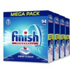 FINISH Powerball Dishwasher Tabs, Fresh Scent, 94/Box, 4 Boxes/Carton