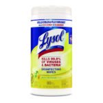 Lysol® Disinfecting Wipes, Lemon & Lime, 80 Wipes, 6 Canisters - Image 2