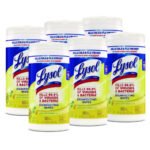 Lysol® Disinfecting Wipes, Lemon & Lime, 80 Wipes, 6 Canisters - Image 3