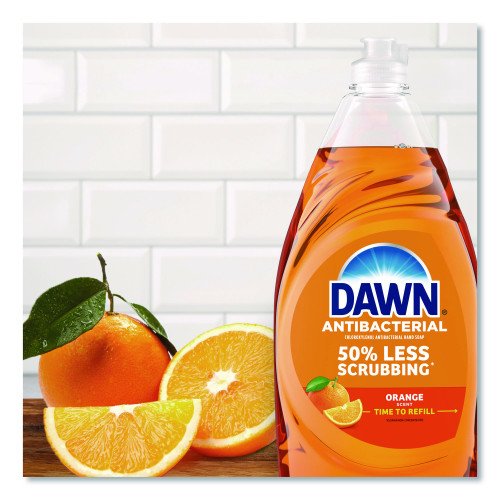 15063226-500x500-0.jpg Dawn Ultra Antibacterial Dishwashing Liquid, Orange Scent, 30.8 oz Bottle, 8/Carton - Image 4