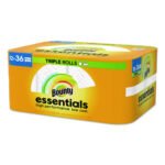 Bounty® Essentials Kitchen Paper Towel Rolls, 2-Ply, 162 Sheet Rolls, 12 Rolls - Image 4