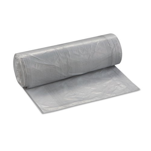 150891-500x500-0.jpg Inteplast Group Low-Density Commercial Can Liners, 30 gal, 0.58 mil, 30" x 36", Clear, Interleaved Roll, 25 Bags/Roll, 10 Rolls/Carton - Image 3