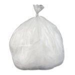 Inteplast Group Low-Density Commercial Can Liners, 30 gal, 0.58 mil, 30" x 36", Clear, Interleaved Roll, 25 Bags/Roll, 10 Rolls/Carton - Image 2