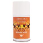 Rubbermaid Commercial TC Microburst 9000 Air Freshener Refill, Mandarin Orange, 5.3 oz Aerosol Spray, 4/Carton