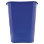 Rubbermaid Commercial Deskside Recycling Container with Symbol, Large, 41.25 qt, Plastic, Blue - Image 3