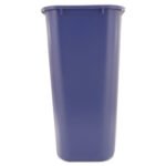 Rubbermaid Commercial Deskside Recycling Container with Symbol, Large, 41.25 qt, Plastic, Blue - Image 2
