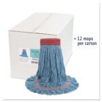 Boardwalk® Super Loop Mop Heads, Large, Blue Yarn, 12 Mops - Image 2