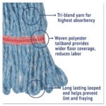 Boardwalk® Super Loop Wet Mop Head, Cotton/Synthetic, Large, Blue - Image 3