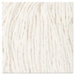 Boardwalk Cut-End Wet Mop Head, Cotton, #16, White, 12/Carton - Image 2