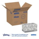 Kleenex Hand Towels, POP-UP Box, Cloth, 1-Ply, 9 x 10.5, Unscented, White, 120/Box, 18 Boxes/Carton - Image 2