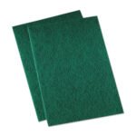 Boardwalk® Medium Duty Scour Pads, Green, 6 x 9, 20 Pads - Image 4