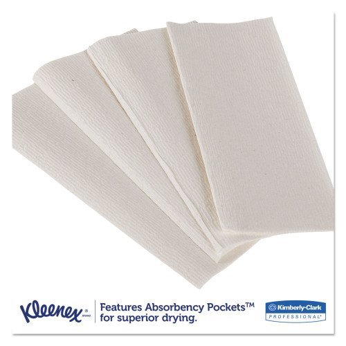 276910-500x500-0.jpg Kleenex Premiere Folded Towels, 1-Ply, 7.8 x 12.4, White, 120/Pack, 25 Packs/Carton - Image 3