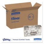 Kleenex Premiere Folded Towels, 1-Ply, 7.8 x 12.4, White, 120/Pack, 25 Packs/Carton - Image 2