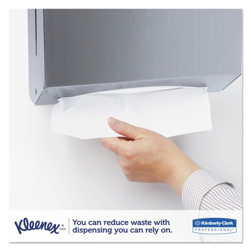 277044-500x500-0.jpg Kleenex Premiere Folded Towels, 1-Ply, 7.8 x 12.4, White, 120/Pack, 25 Packs/Carton - Image 4