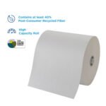 Pacific Blue Professional Pacific Blue Ultra Paper Towels, 1-Ply, 7.87" x 1,150 ft, White, 6 Rolls/Carton - Image 2