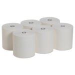 Pacific Blue Professional Pacific Blue Ultra Paper Towels, 1-Ply, 7.87" x 1,150 ft, White, 6 Rolls/Carton - Image 3