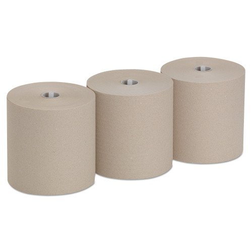 313197-500x500-0.jpg Pacific Blue® Ultra Hardwound Paper Towels, Brown, 1,150-ft, 3 Rolls - Image 3