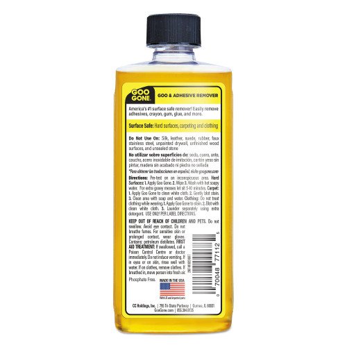 320311-500x500-0.jpg Goo Gone Original Cleaner, Citrus Scent, 8 oz Bottle, 12/Carton - Image 3