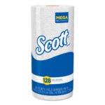 Scott Kitchen Roll Towels, 1-Ply, 11 x 8.75, White, 128/Roll, 20 Rolls/Carton - Image 3