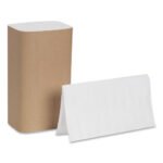 Pacific Blue® Single Fold Paper Towels, 1-Ply, White, 4000 Towels - Image 2