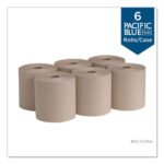 Pacific Blue® Hardwound Paper Towels, Brown, 800-ft., 6 Rolls - Image 4