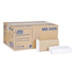 Tork® Universal Multifold Paper Towels, 1-Ply, White, 4000 Towels - Image 3