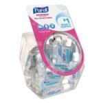 PURELL Advanced Hand Sanitizer Refreshing Gel, 1 oz Flip-Cap Bottle with Display Bowl, Clean Scent, 36/Bowl