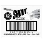 Shout Wipe and Go Instant Stain Remover, 4.7 x 5.9, Unscented, White, 80 Packets/Carton - Image 3